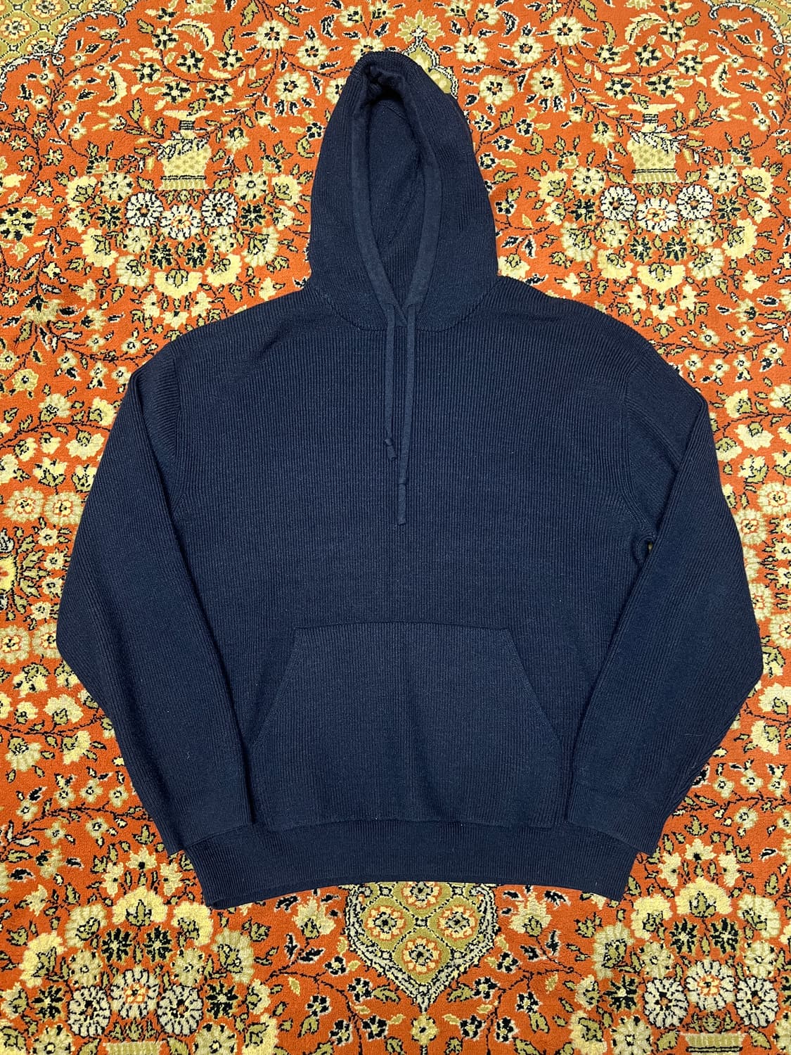 [XL] 수아레 네이비 니트 후드 상품이미지1