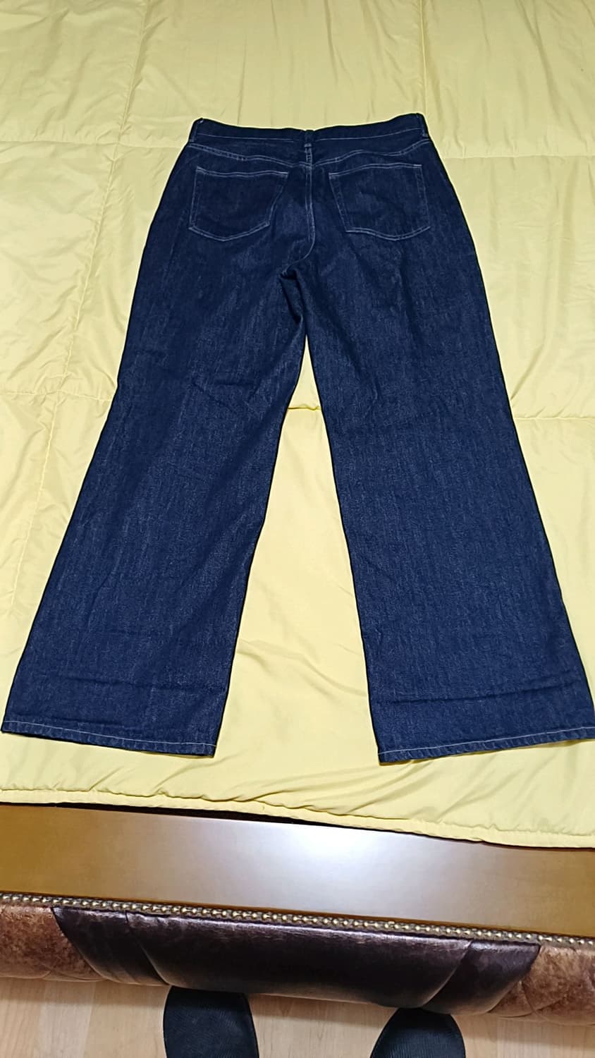 유니클로 와이드청바지 실측31인치 기장105 상품이미지4