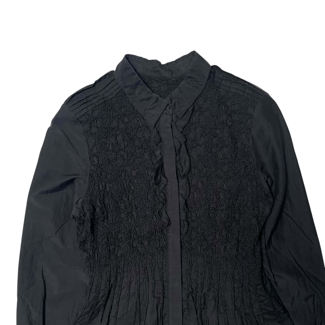 코튼 블렌드 링클 셔츠 상품이미지2