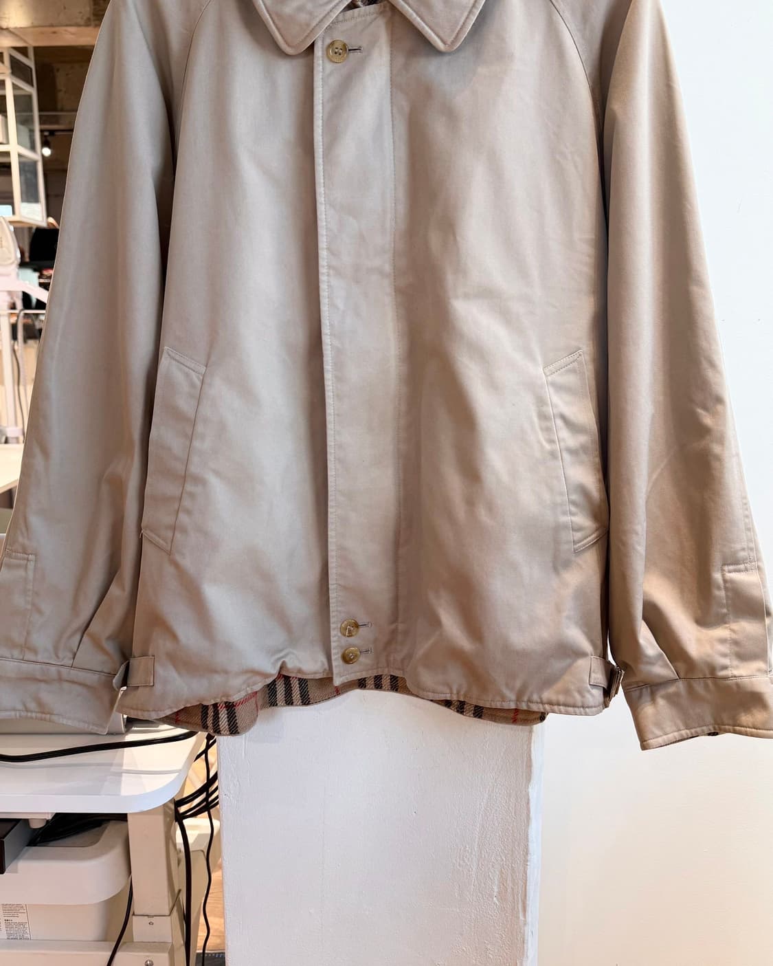 버버리 베이지 트렌치 블루종 자켓 상품이미지5