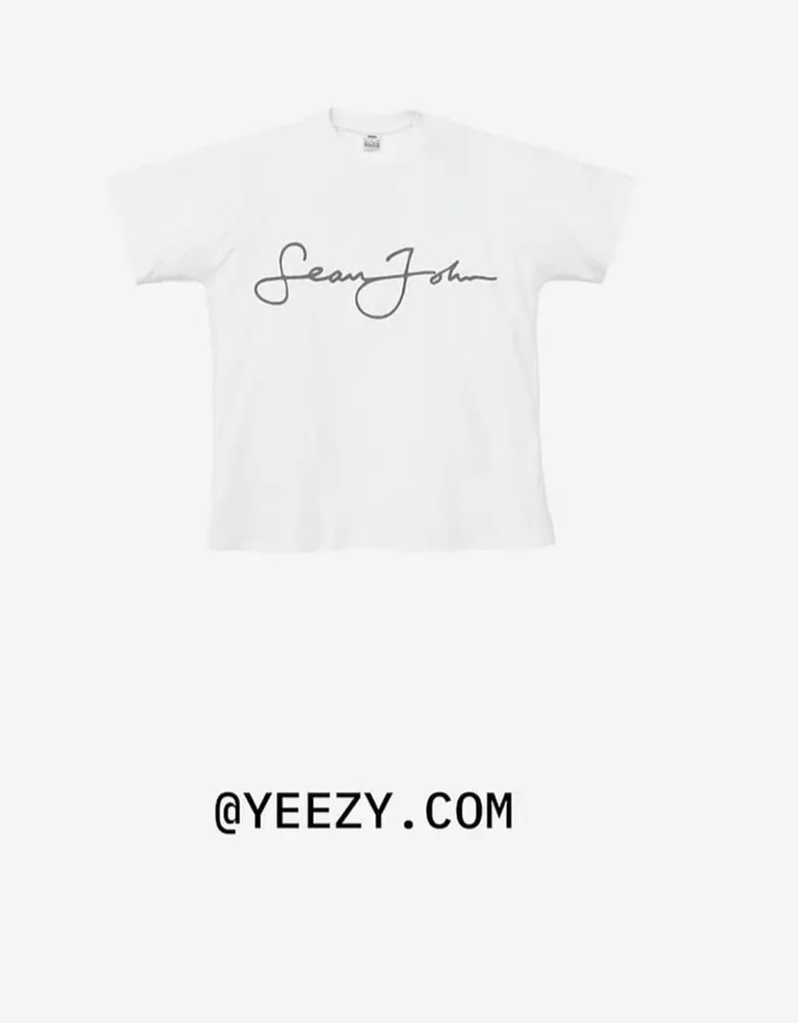 구매) 이지 션존 Yeezy x Sean john 티셔츠 상품이미지2
