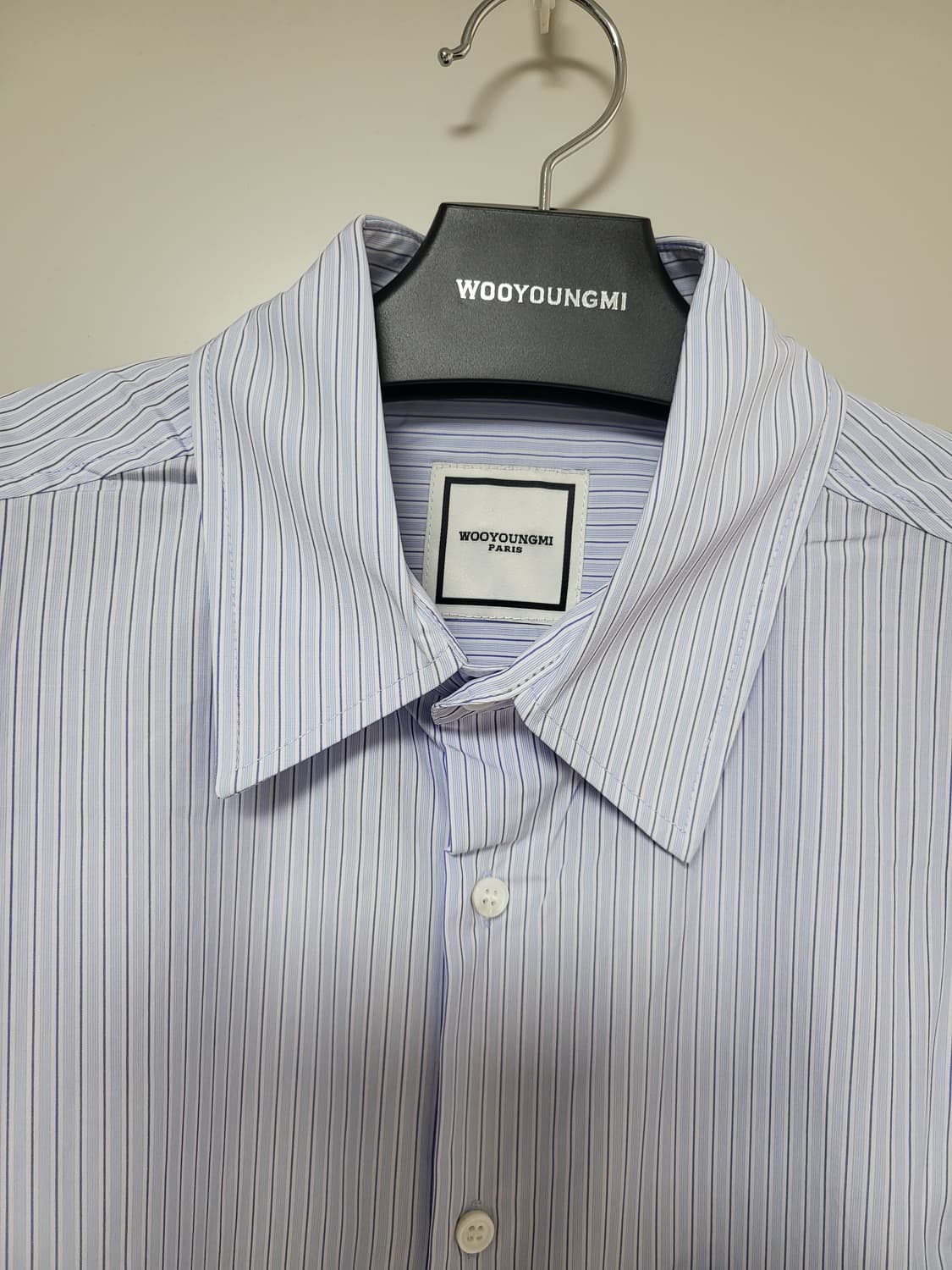  (새상품)wooyoungmi 우영미 스트라이프 블루 코튼 셔츠 상품이미지4