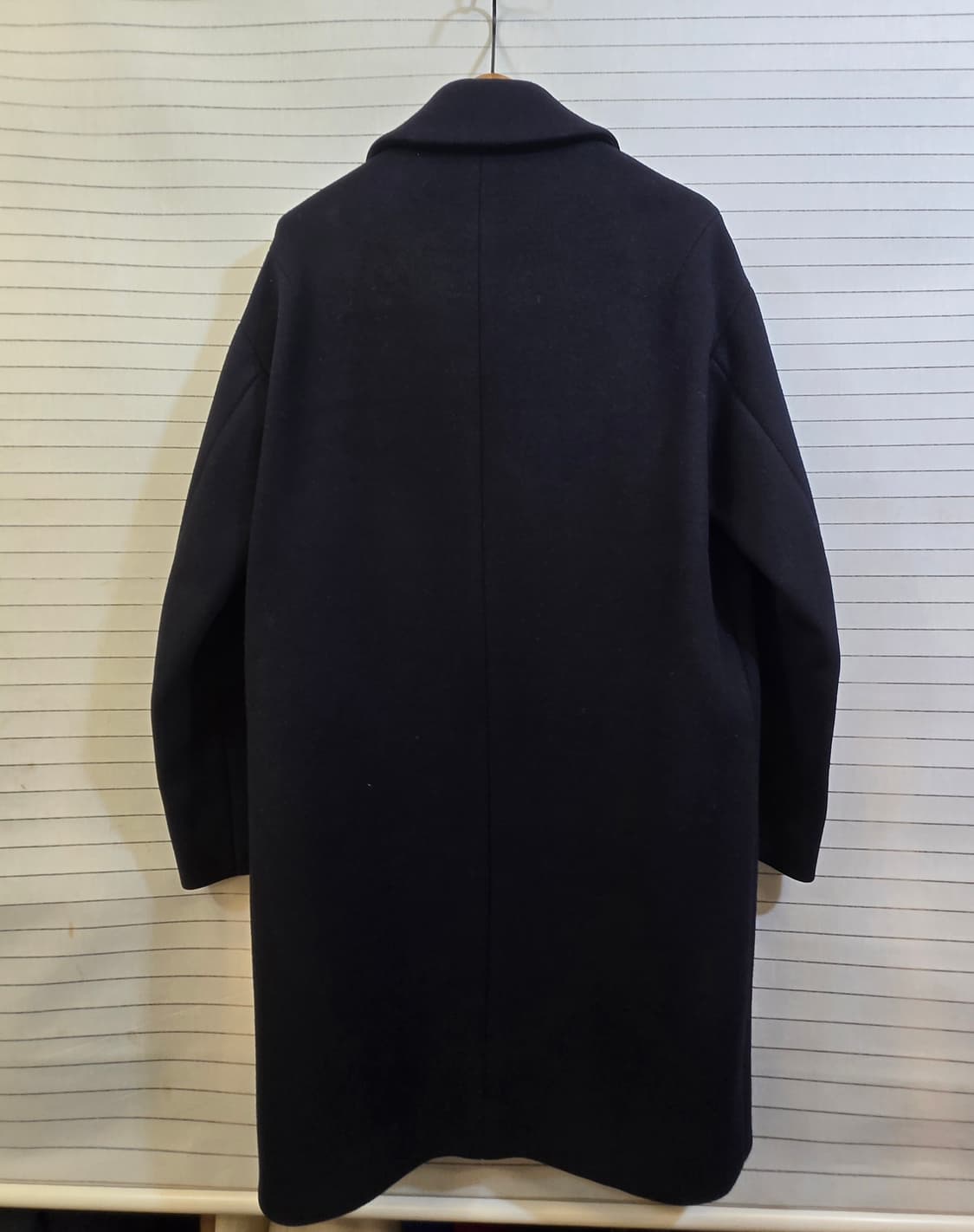 TIME 블랙 더블 코트 상품이미지7