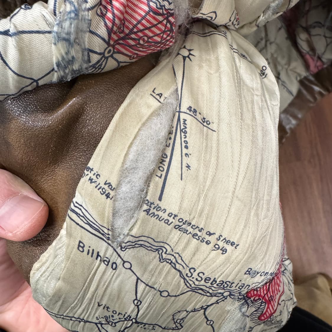 JPN VINTAGE 클래식 헌팅 양가죽 자켓 쉐도우 포켓 디테일 브라운 상품이미지8