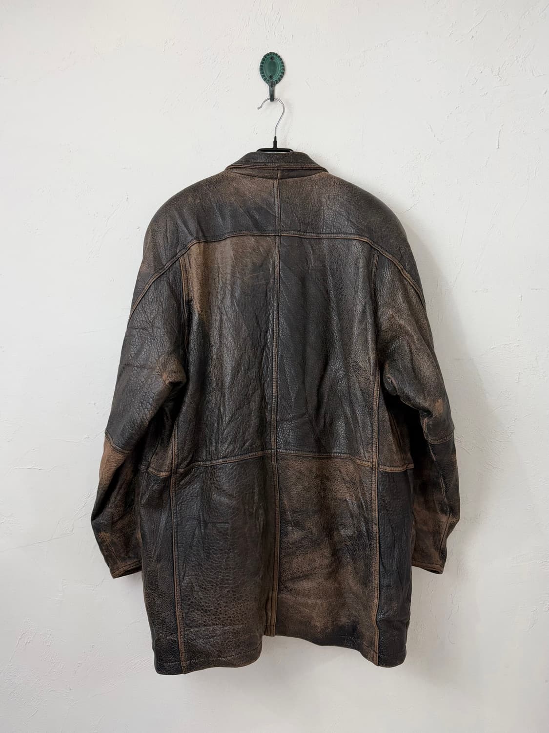 80s 이태리 램스킨 레더 코트 상품이미지6