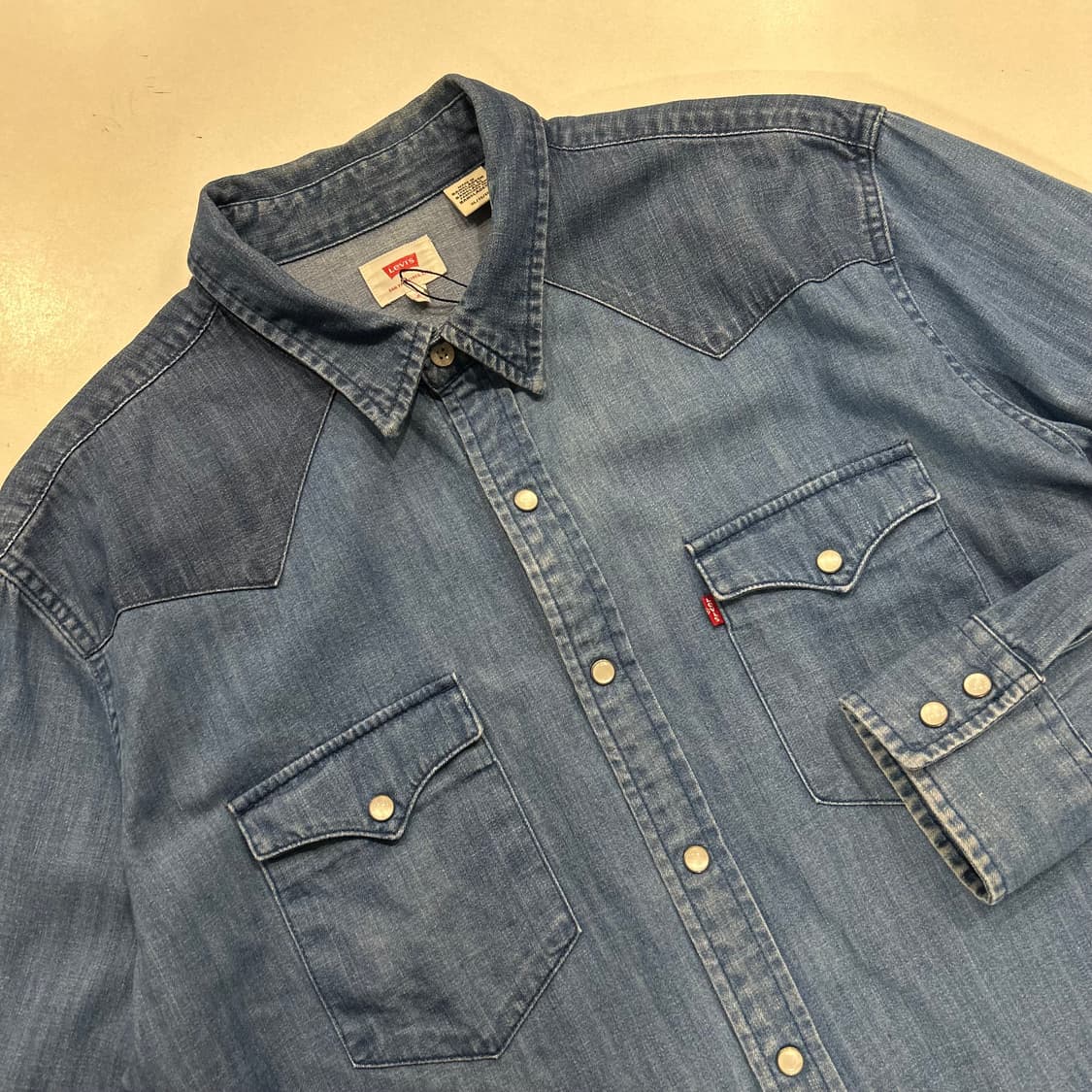 [XL] 리바이스 데님 웨스턴 셔츠 청남방 상품이미지3