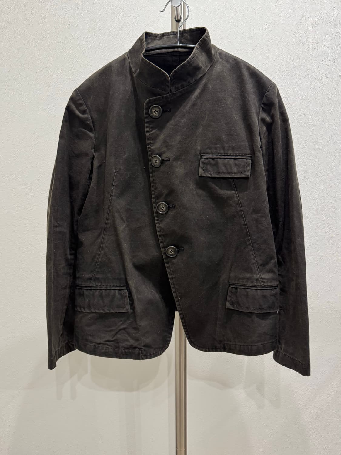 요지야마모토 00s 사선 비대칭 3포켓 자켓 상품이미지1