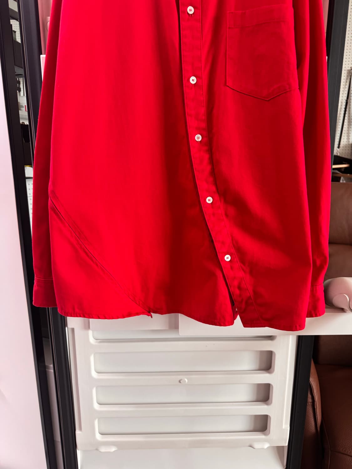 ANITYAIMLORIK MARIGOLD WASHED SHIRT RED 상품이미지8