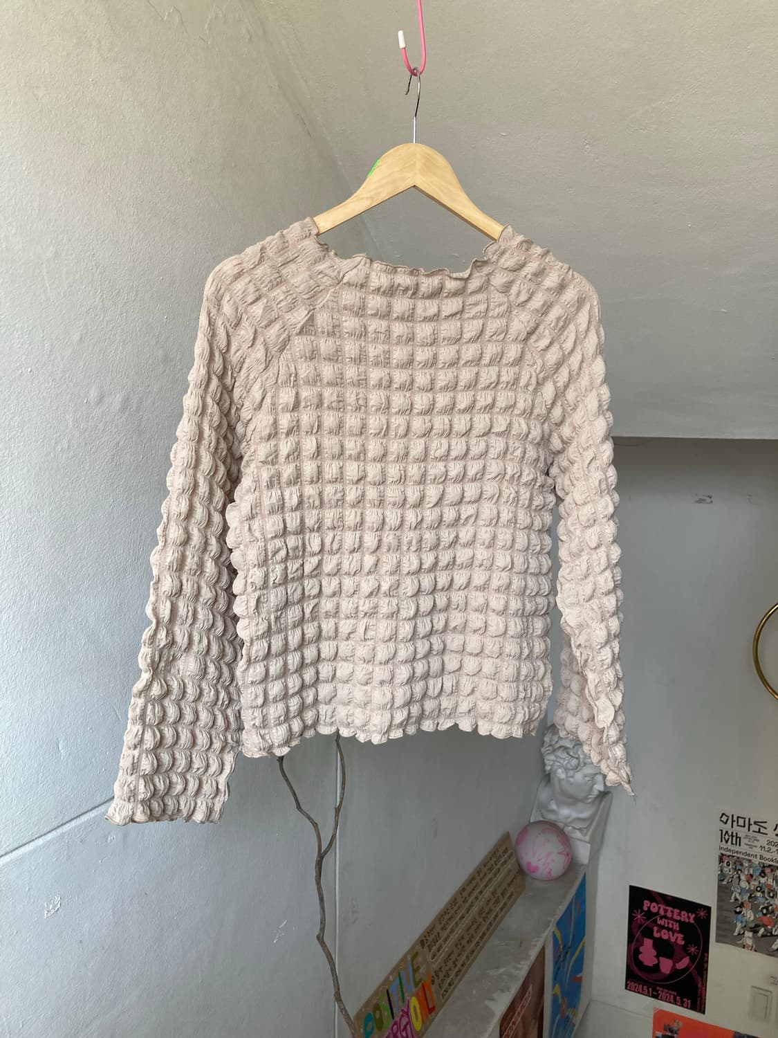 베이직 긴팔 구름 블라우스 상품이미지5