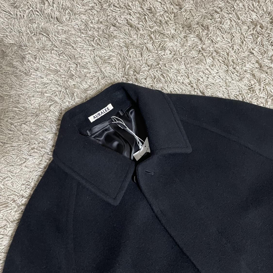 오라리 / 21aw 캐시미어 울 모저 코트 블랙 / 4size 상품이미지2