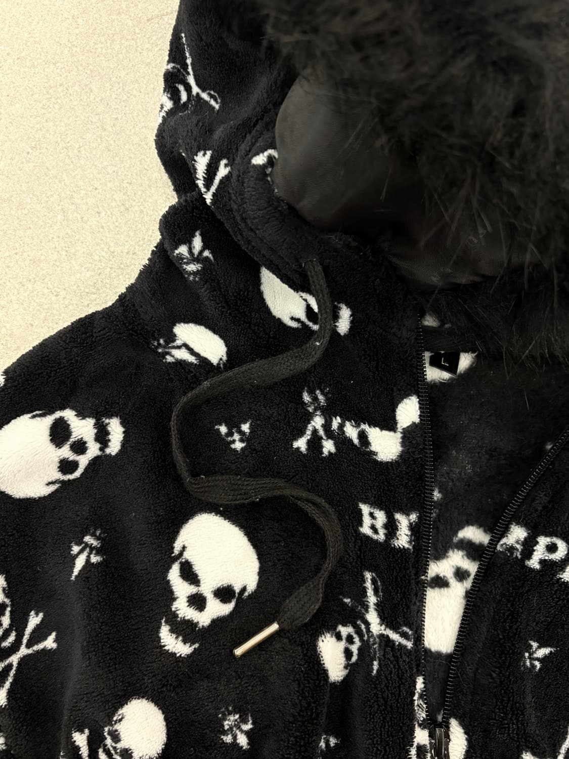 스컬 후리스 후드집업  상품이미지3