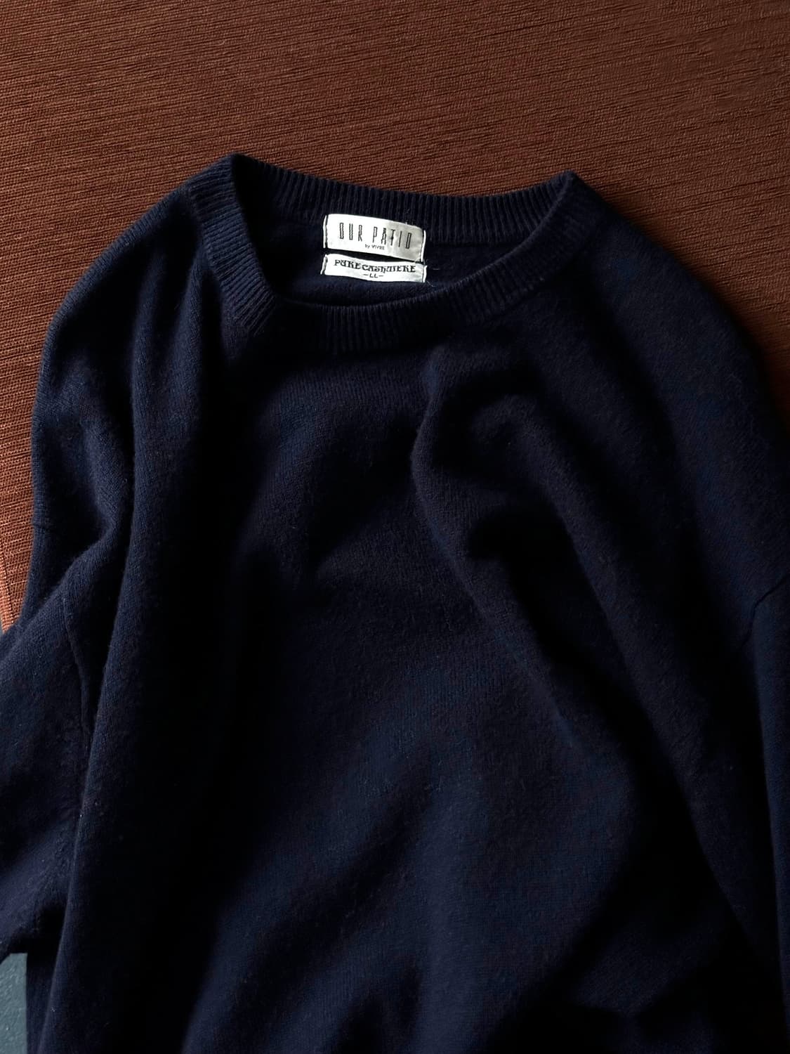 'Pure cashmere' wide design crew knit 상품이미지10