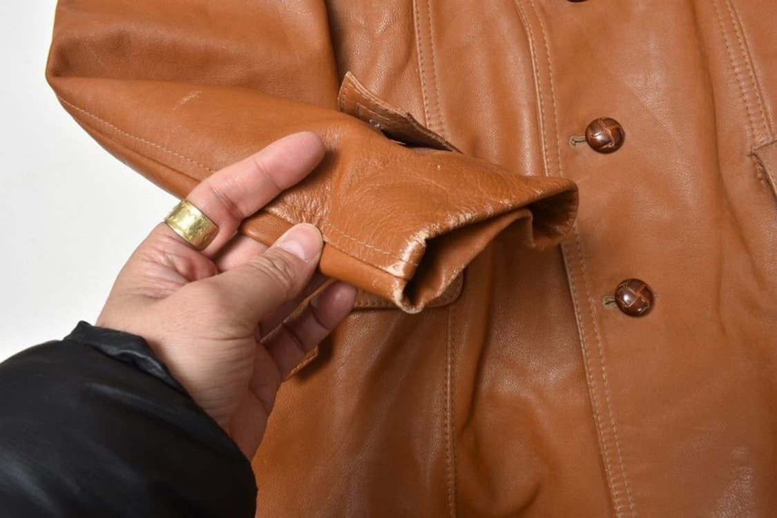 70S 맥그리거 웨스턴 가죽 자켓 카코트 N1161 상품이미지7