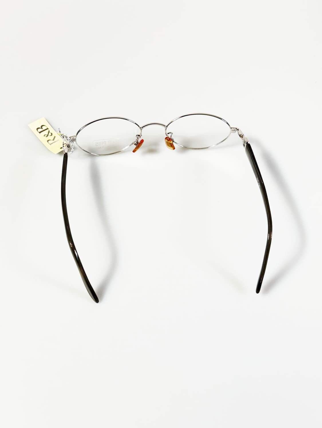 R&B EYEWEAR 실버 메탈 슬림 오벌 프레임 빈티지 안경 상품이미지5