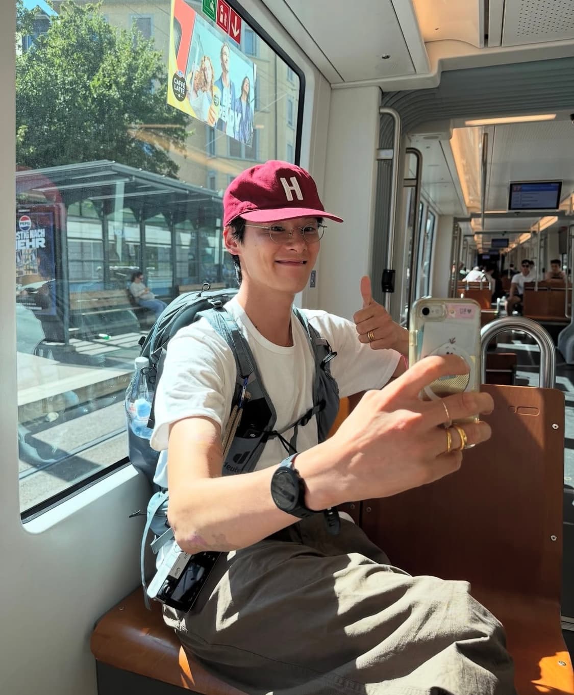 L) tefstores 테프스토어즈 볼캡 레드 상품이미지1