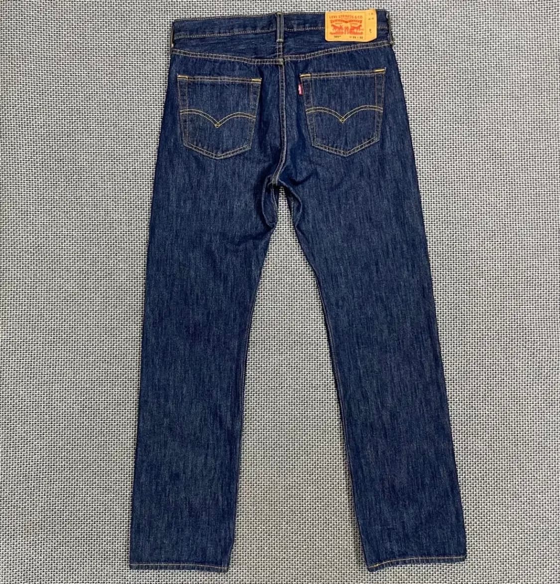 리바이스 501 스트레이트 데님 W33 진청 상품이미지2