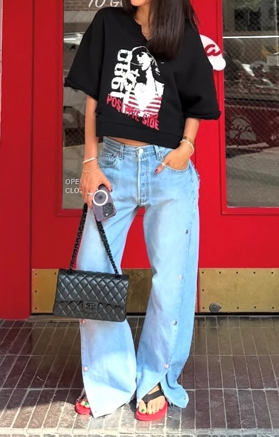 (새상품) 넘버프로젝트 빈티지 하프 슬리브 스웻셔츠 (F) 상품이미지3