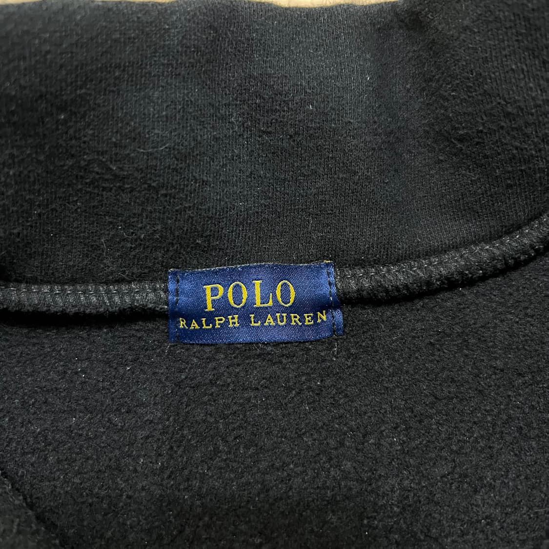 폴로 랄프로렌 빅로고 반집업 맨투맨 [블랙] 2XL/110 상품이미지5