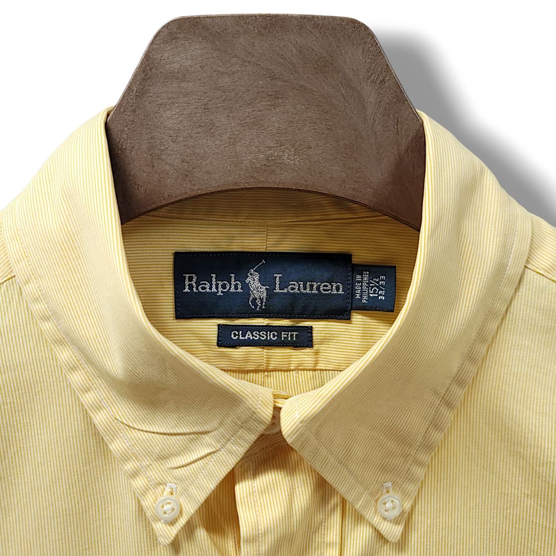 [L~XL] 폴로 옐로우 클래식핏 긴팔셔츠 상품이미지7