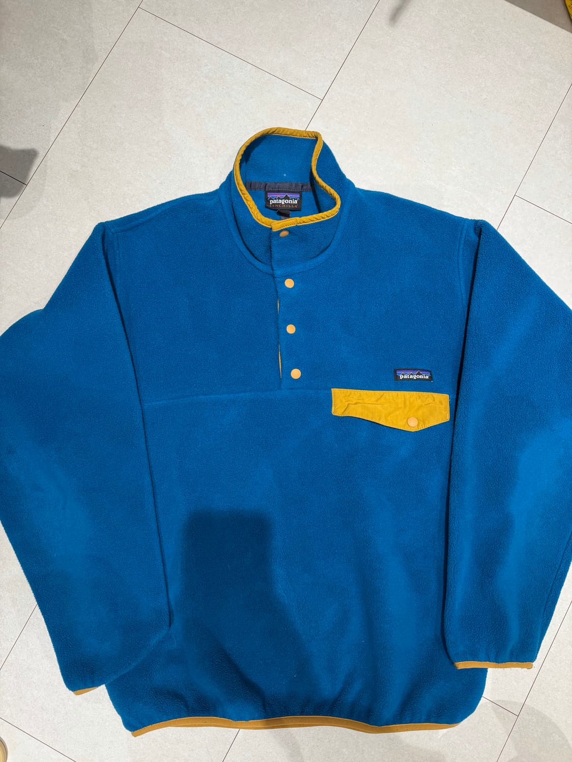 10s 파타고니아 신칠라 블루 옐로우 S 상품이미지1