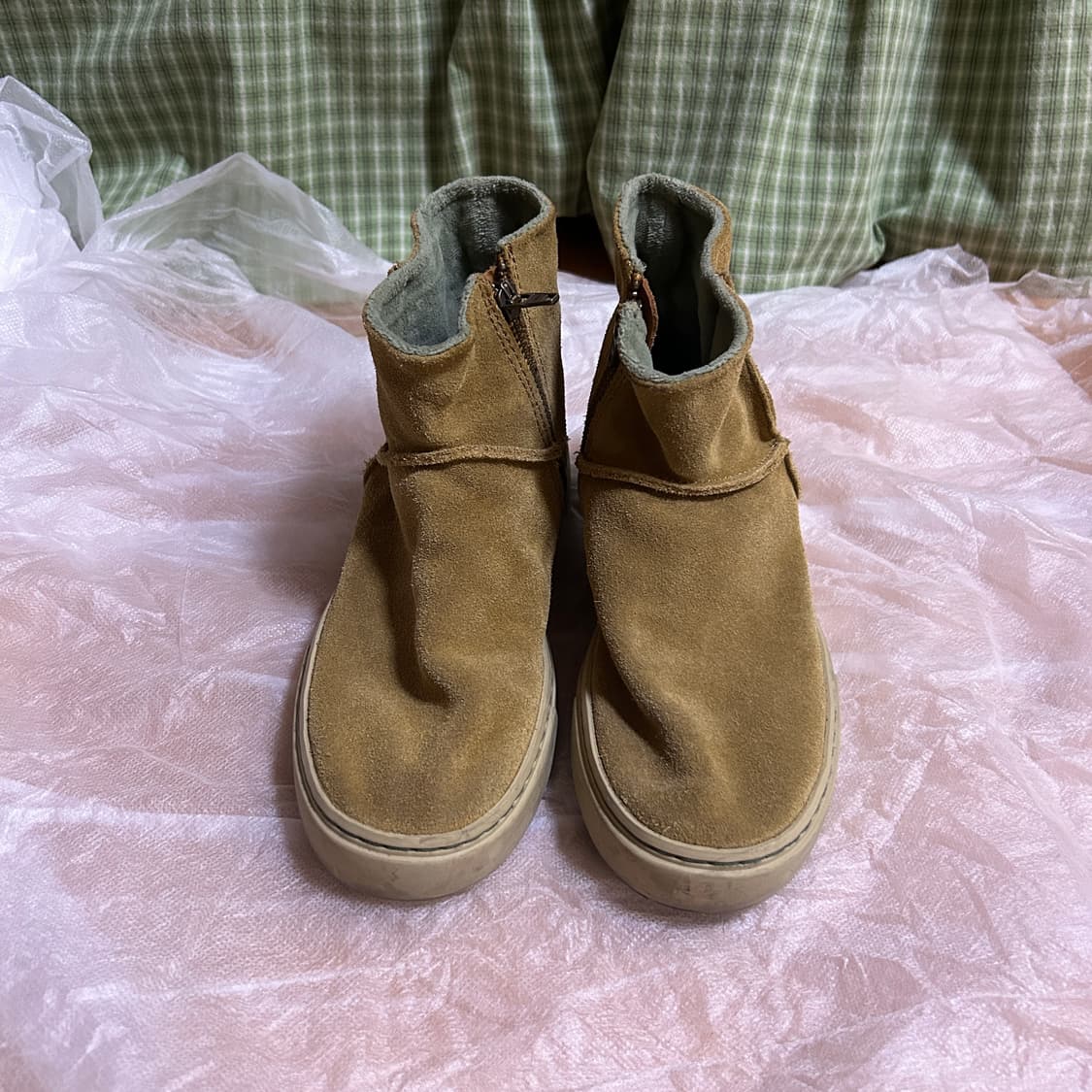 [사토리산] 머라키 로우 스웨이드 미드브라 운 부츠 워커 상품이미지2