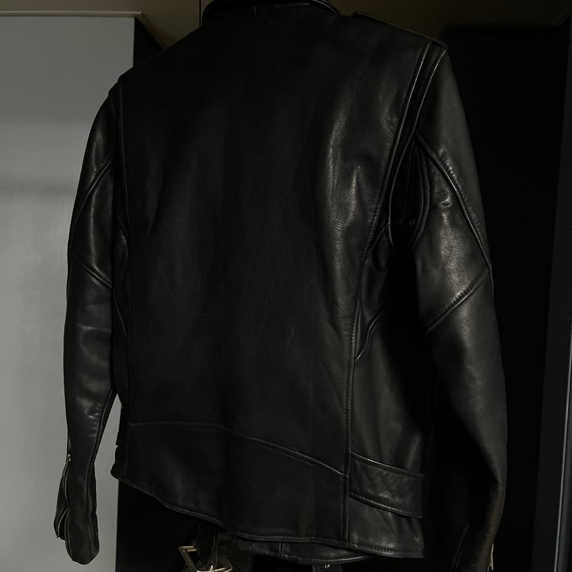 빈티지 리얼레더 라이더 자켓 상품이미지3