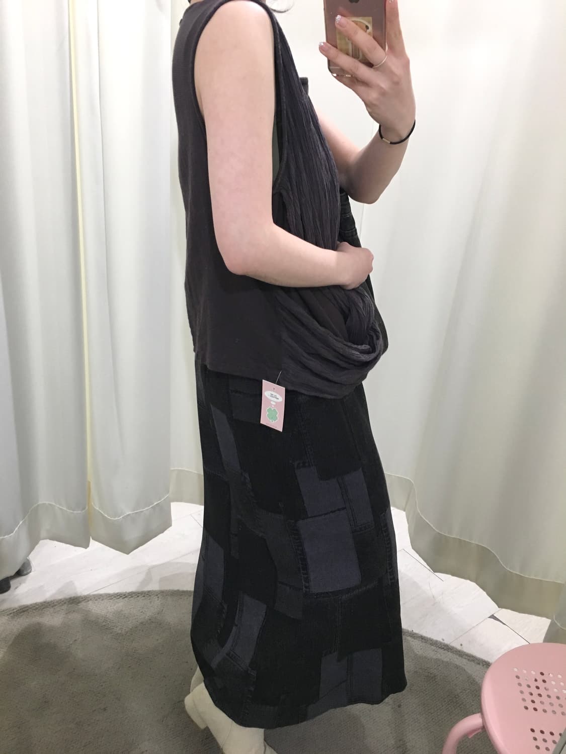 riraku draped sleeveless 상품이미지4