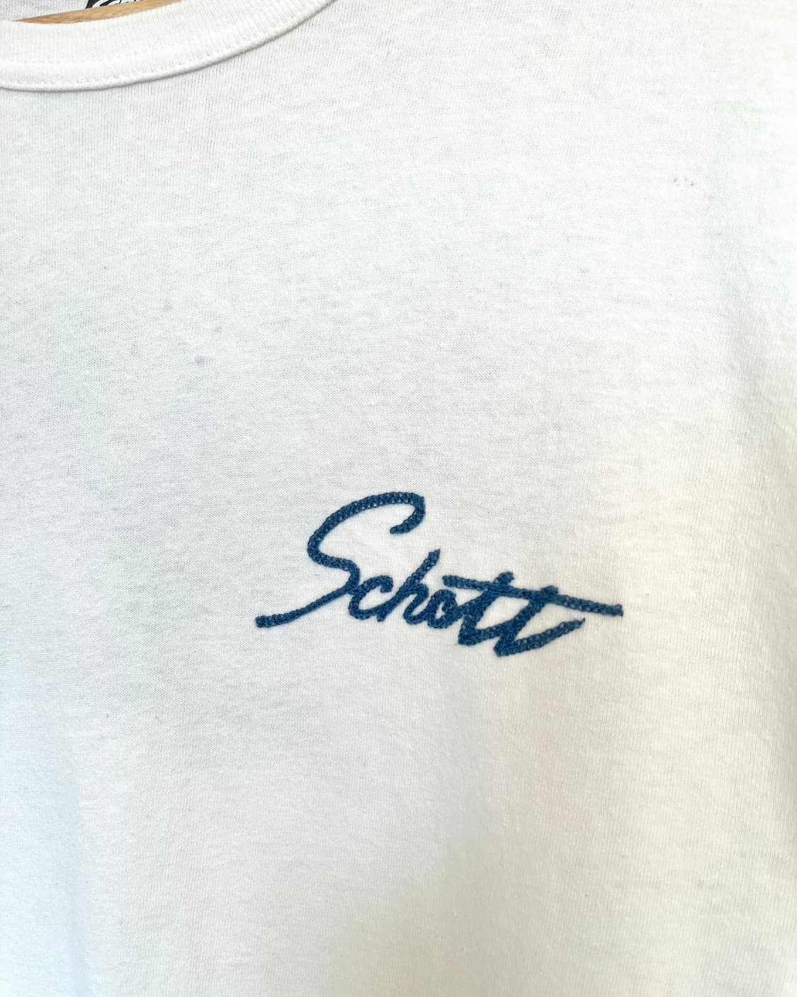 Schott N.Y.C. Chian Stitch Trim T-Shirt 상품이미지5