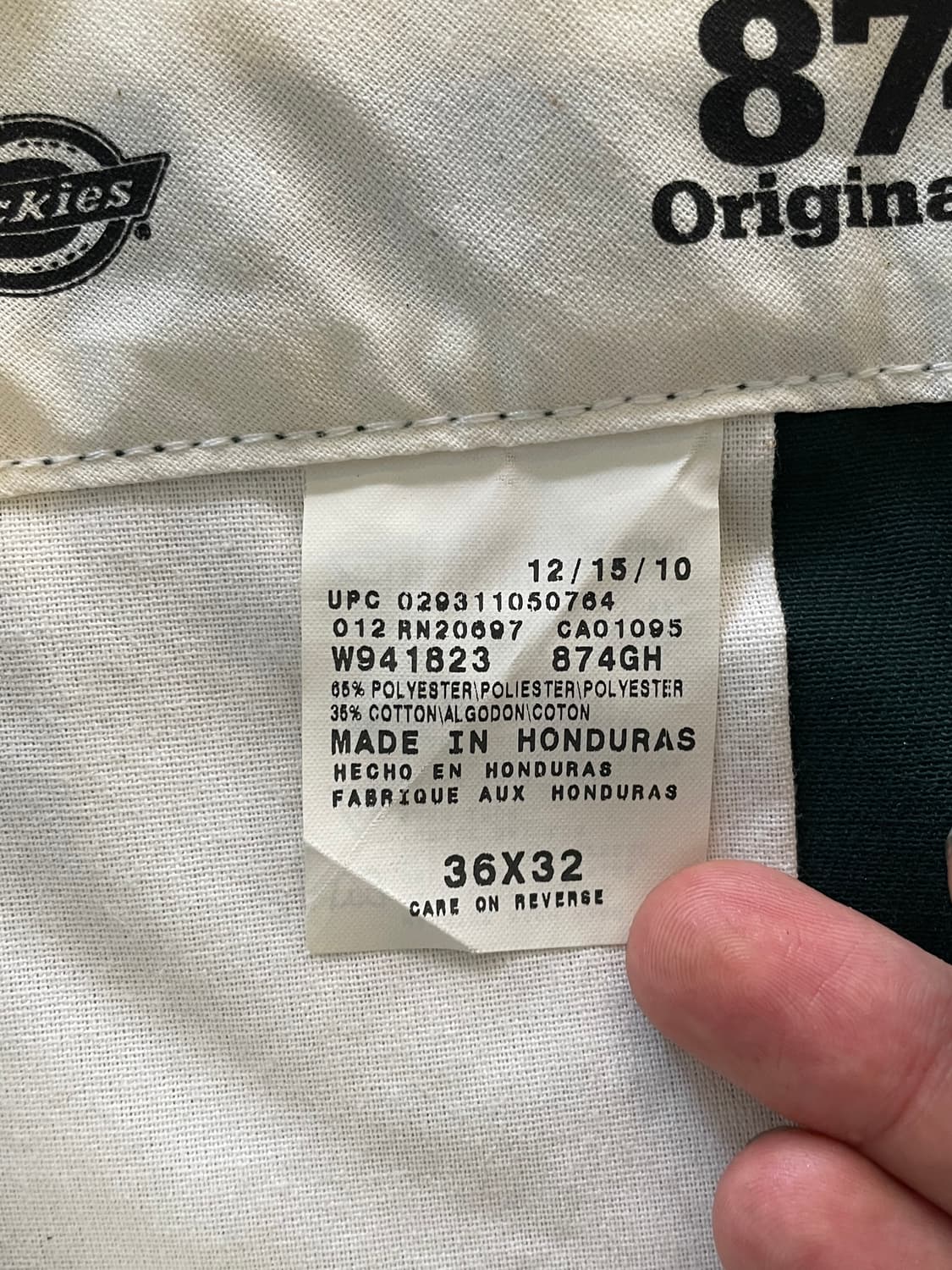 디키즈 874 그린 치노 팬츠바지 상품이미지2