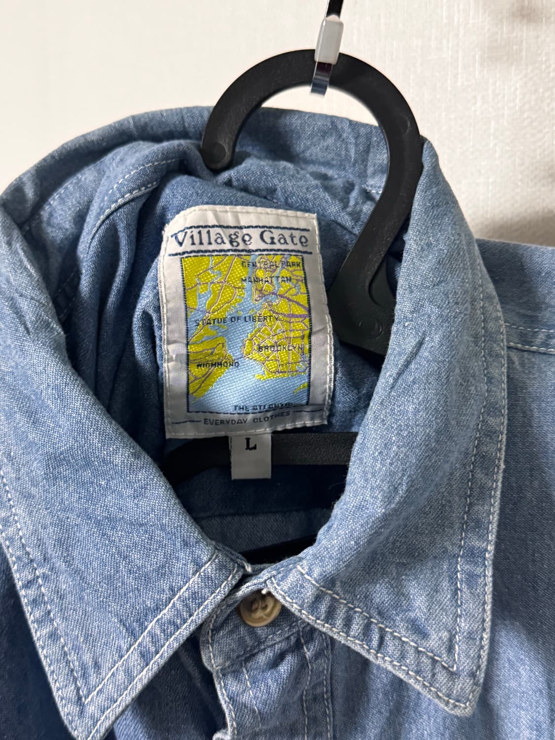 빌리지 게이트 빈티지 데님 셔츠 남방 상품이미지4