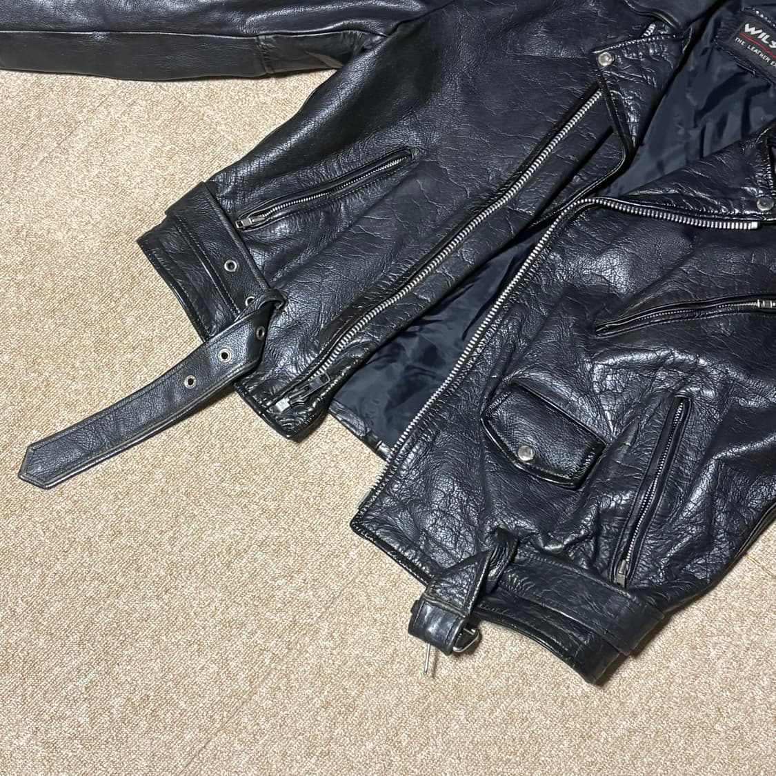 윌슨 더블라이더 가죽자켓 L 상품이미지4