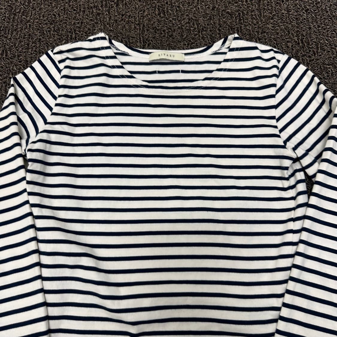 SIYAZU 시야쥬 여성 스트라이프 긴팔 티셔츠  상품이미지2