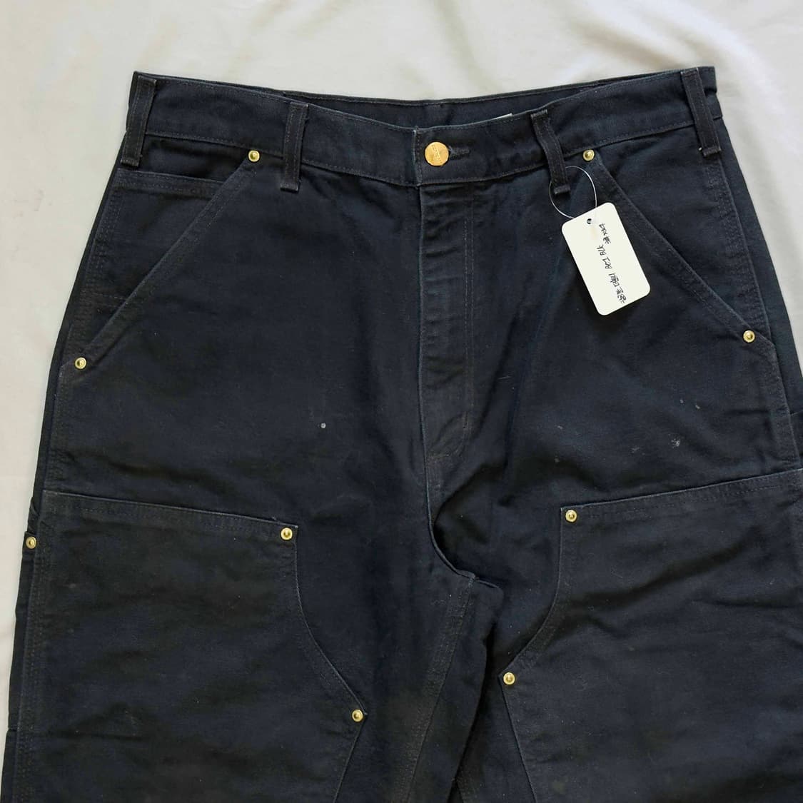 칼하트 더블니 워크팬츠 B01 BLK 34X34 상품이미지2