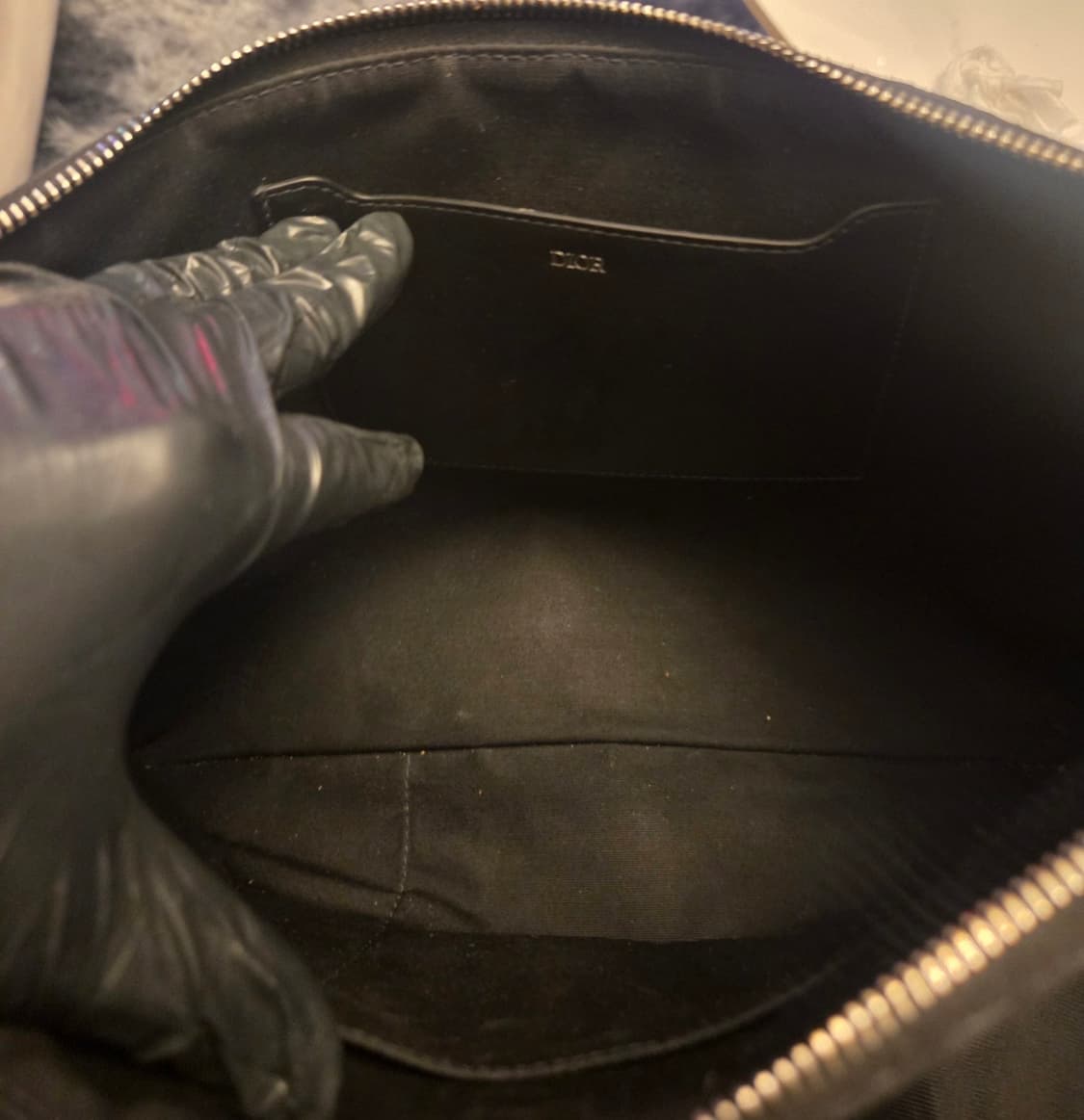 [정품] 디올 오블리크 클러치 파우치 블랙 상품이미지8