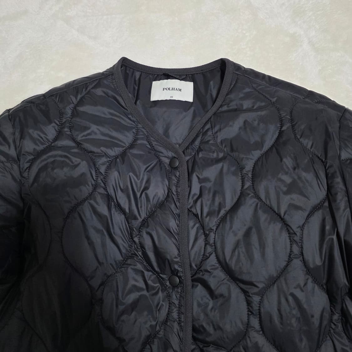 (XS)여성 폴햄 퀠팅 패딩 점퍼 상품이미지2