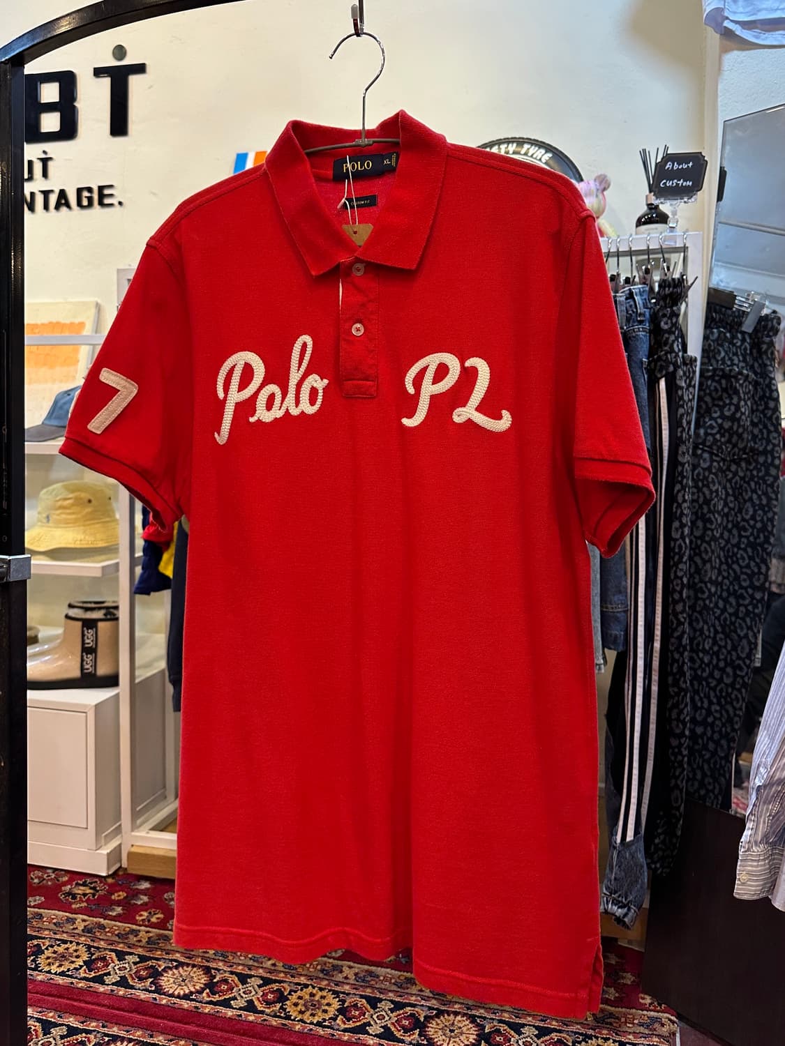 폴로 랄프로렌 빈티지로고 반팔 카라티 XL 상품이미지1
