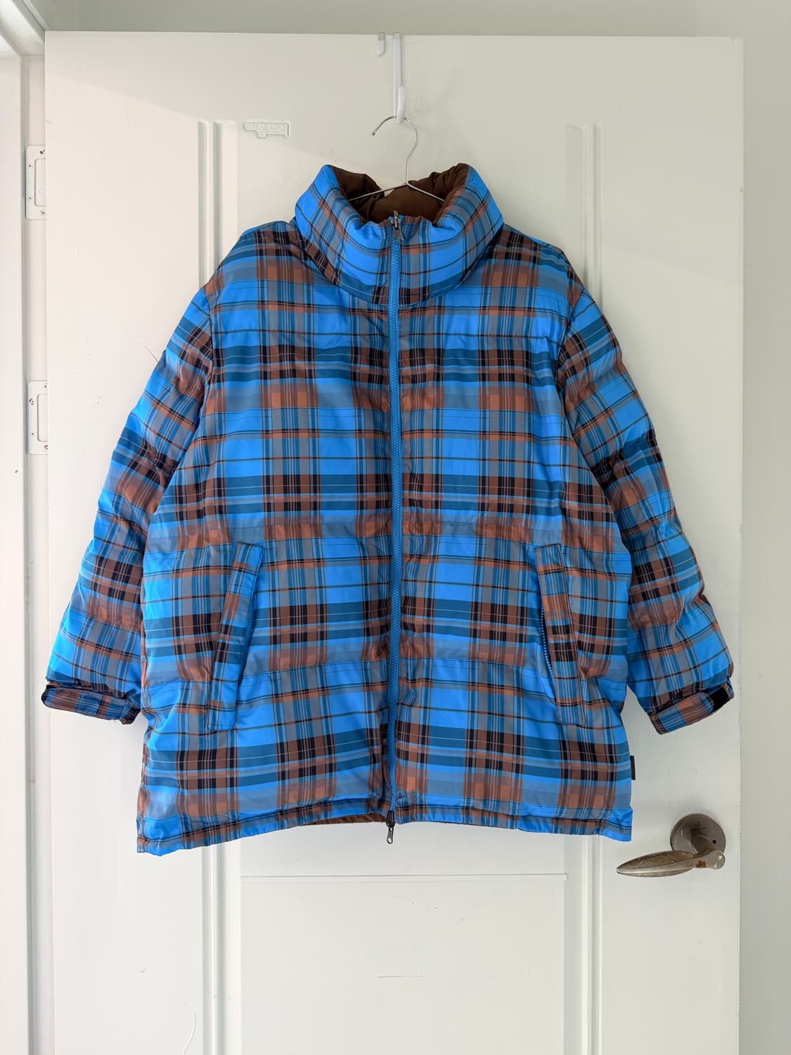 일본빈티지 리버시블 체크 패딩 상품이미지5