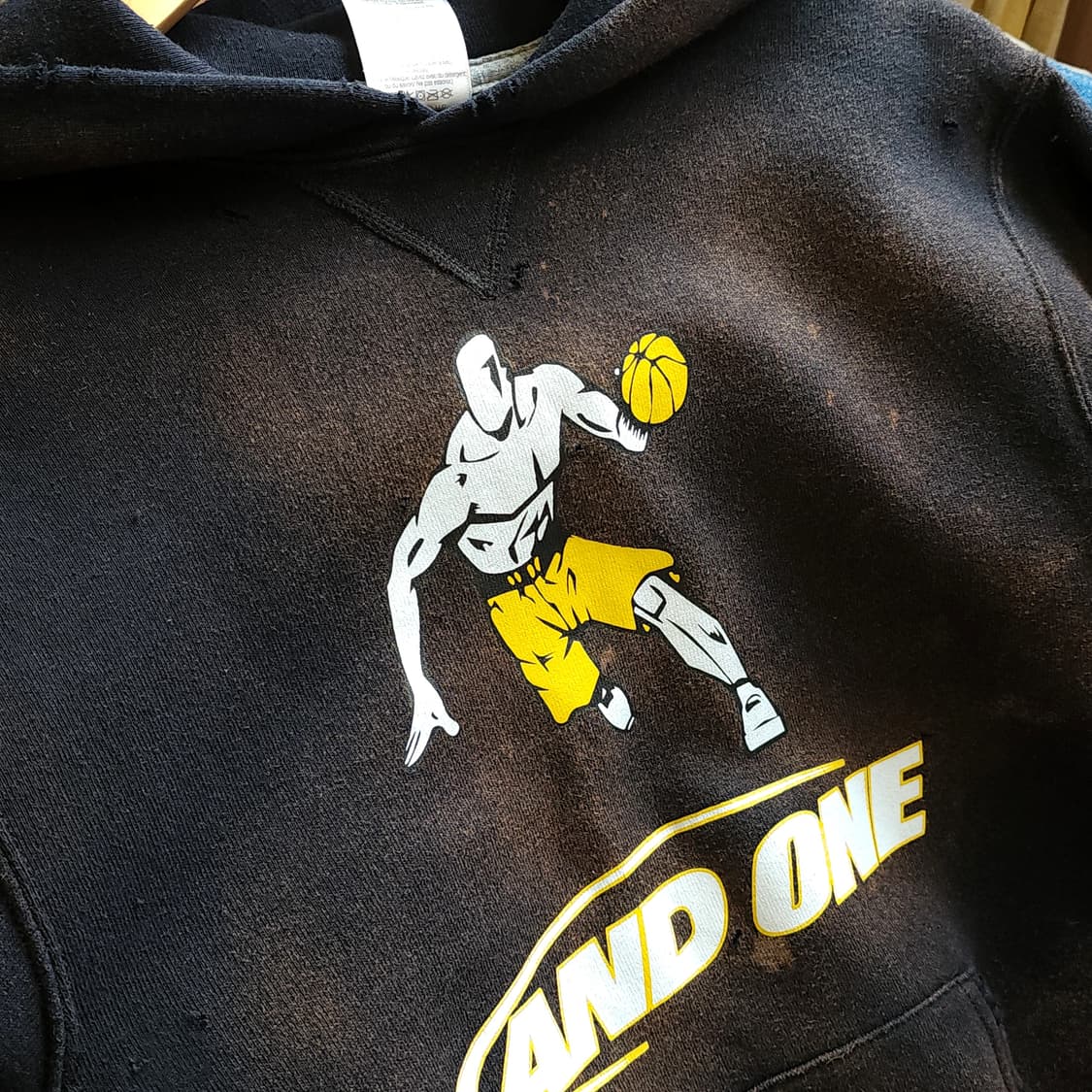 90s 러셀 후드 빈티지 스웻셔츠 썬페이딩 L 유스 상품이미지8