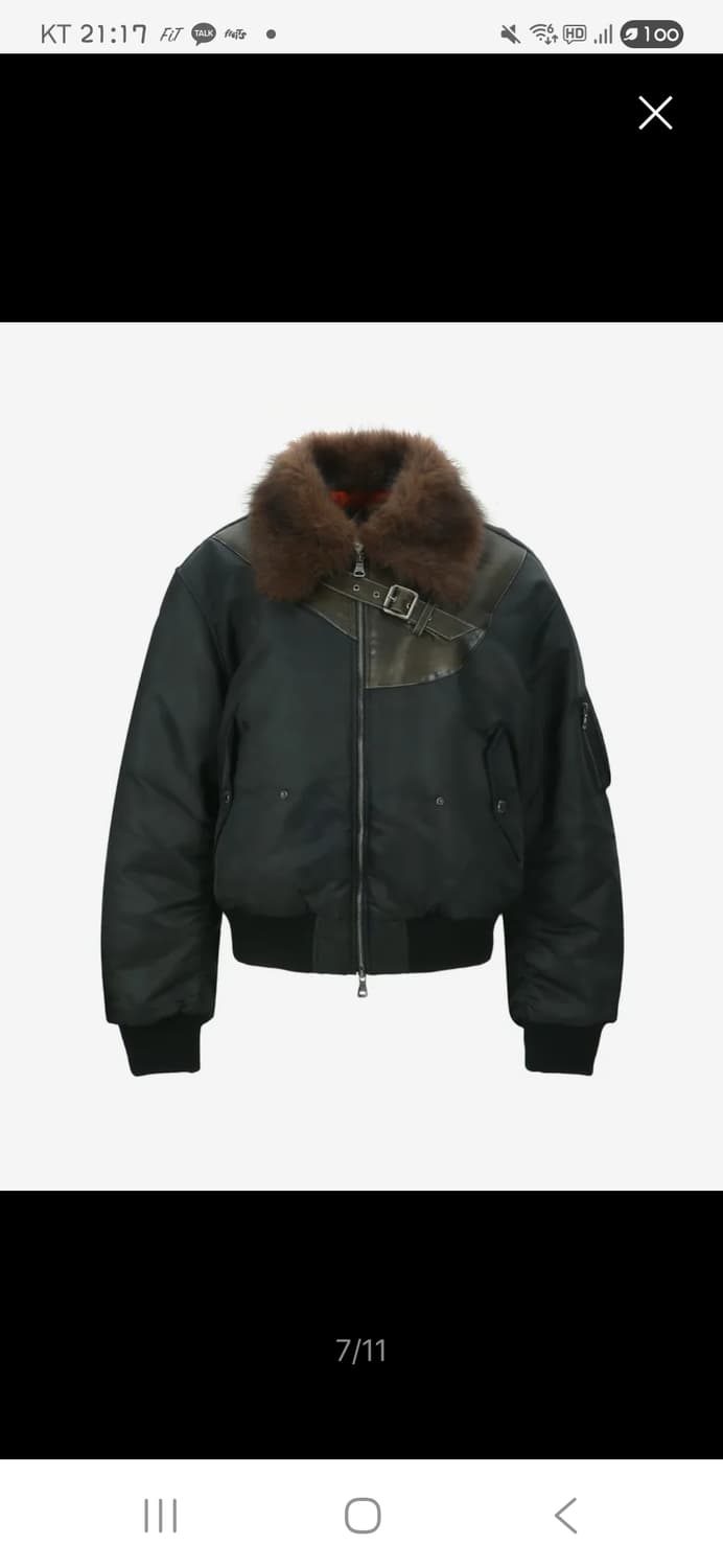 [교환]앤더슨벨 퍼 봄버자켓 블랙 <-> 벨벳봄버자켓 상품이미지1