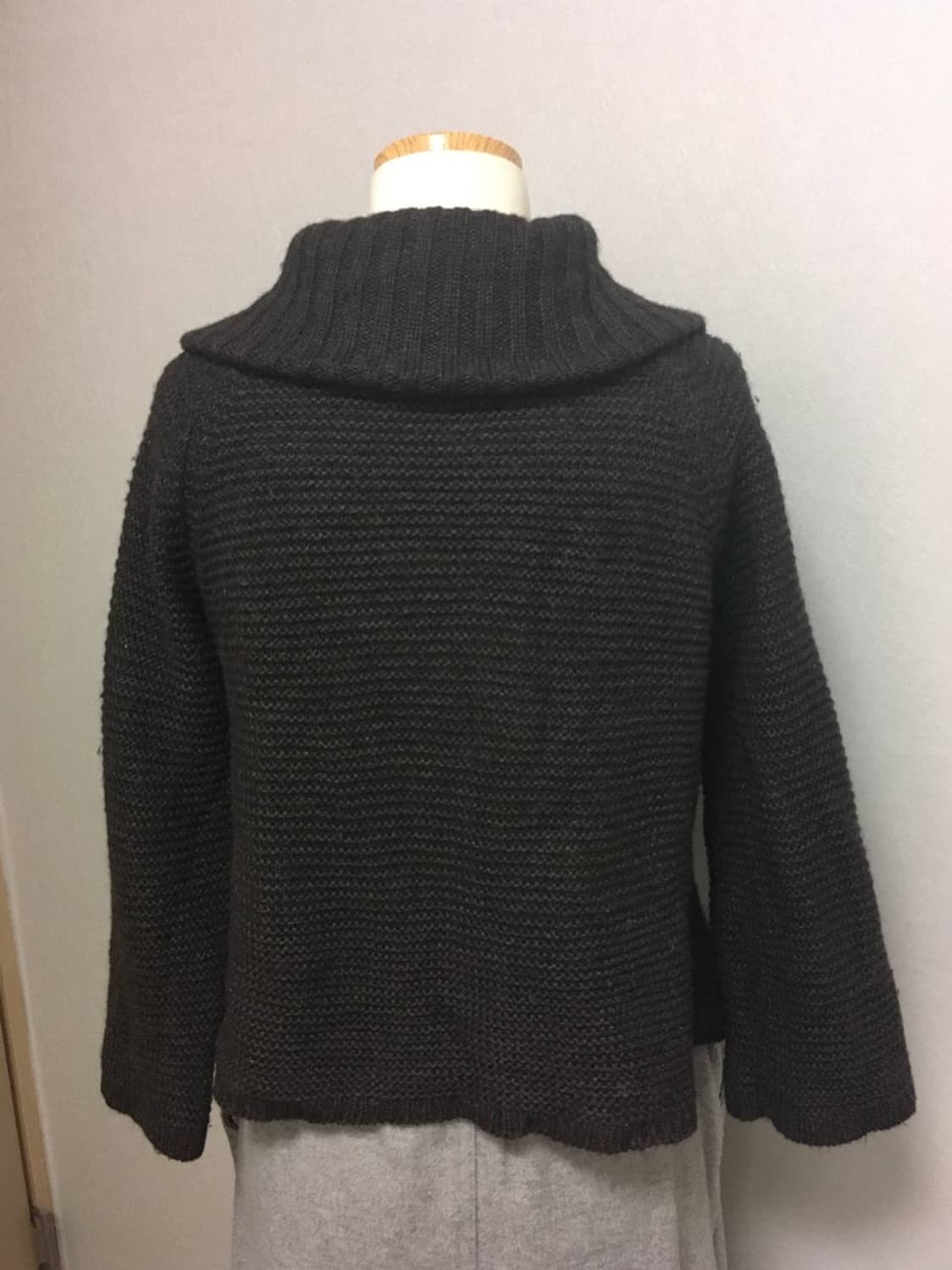 일본빈티지 브라우니 모리걸 가디건 하구미 모리노가토 딥브라운 바선생핏 상품이미지2