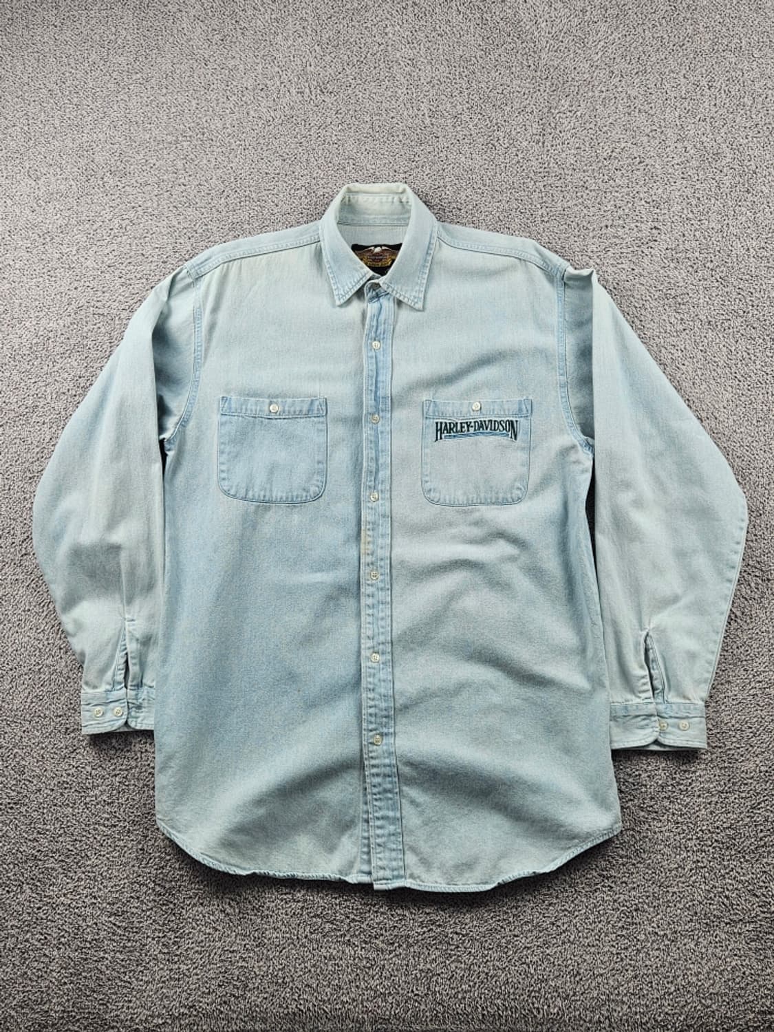 할리데이비슨 데님 포켓 바이커 셔츠 ( L ) / 10714 상품이미지2