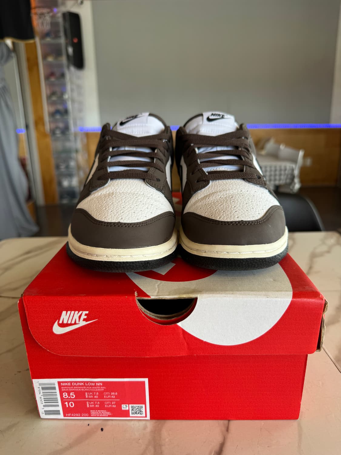 나이키 덩크 로우 레트로 네이쳐 바로크 브라운 화이트 265 팝니다 상품이미지2