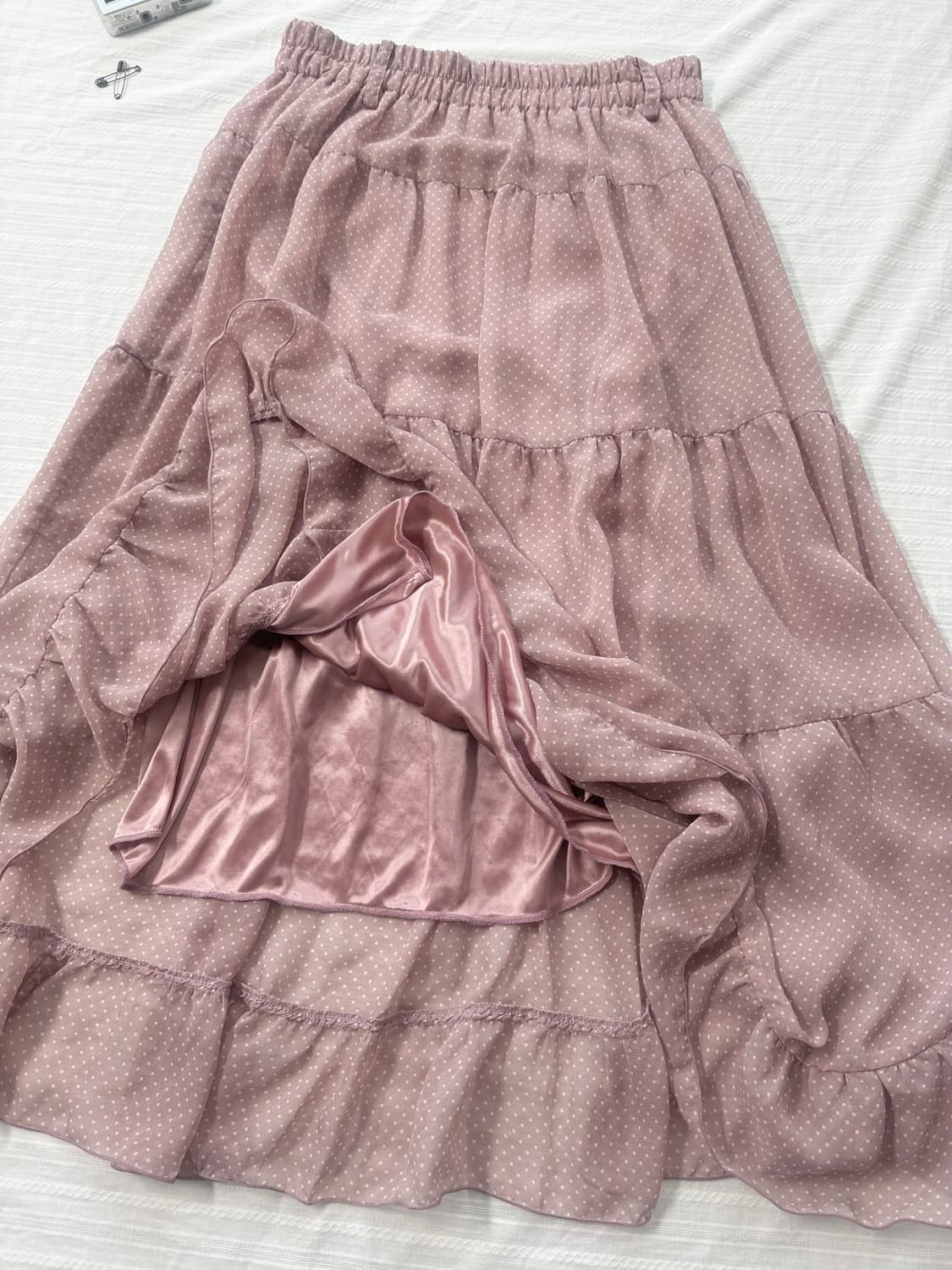 요시 스탬프 티 도트 롱 스커트 2pcs SET 상품이미지9