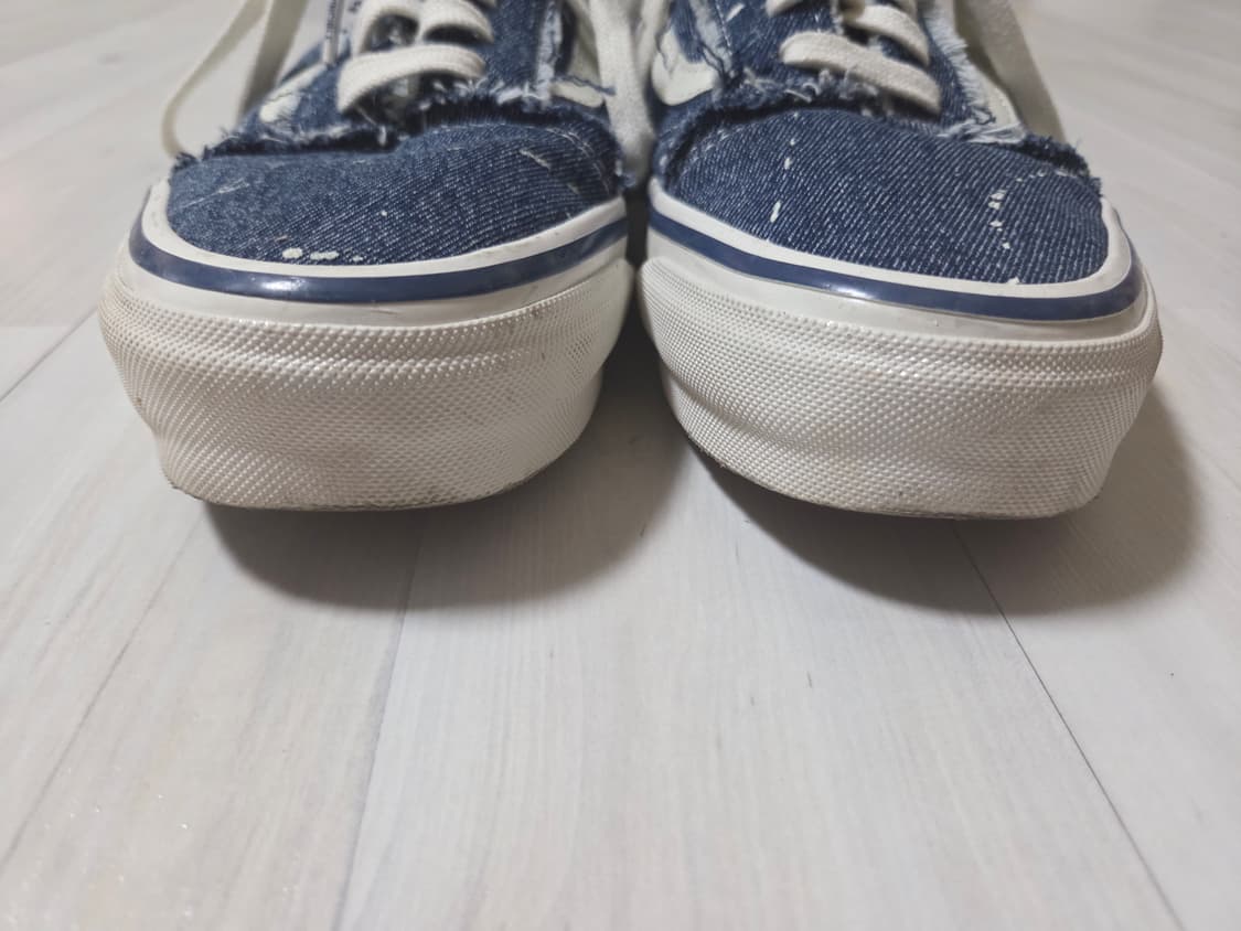 반스 x 인빈시블 프리미엄 올드스쿨 프레이드 데님 마쉬멜로우 275 상품이미지3