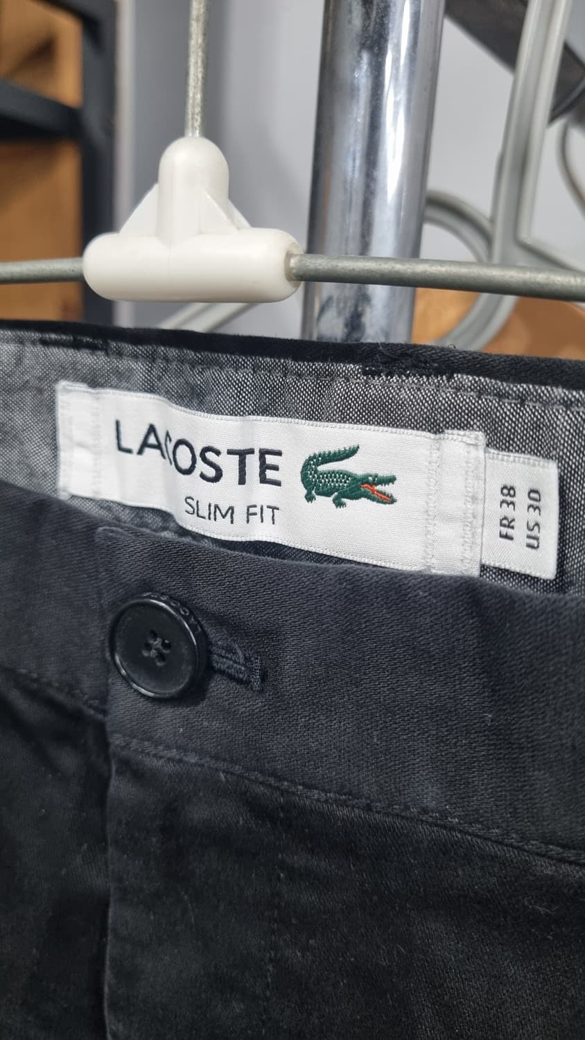 LACOSTE 검정 치노 면바지 허리반품40(30~31size) 길이98 상품이미지2