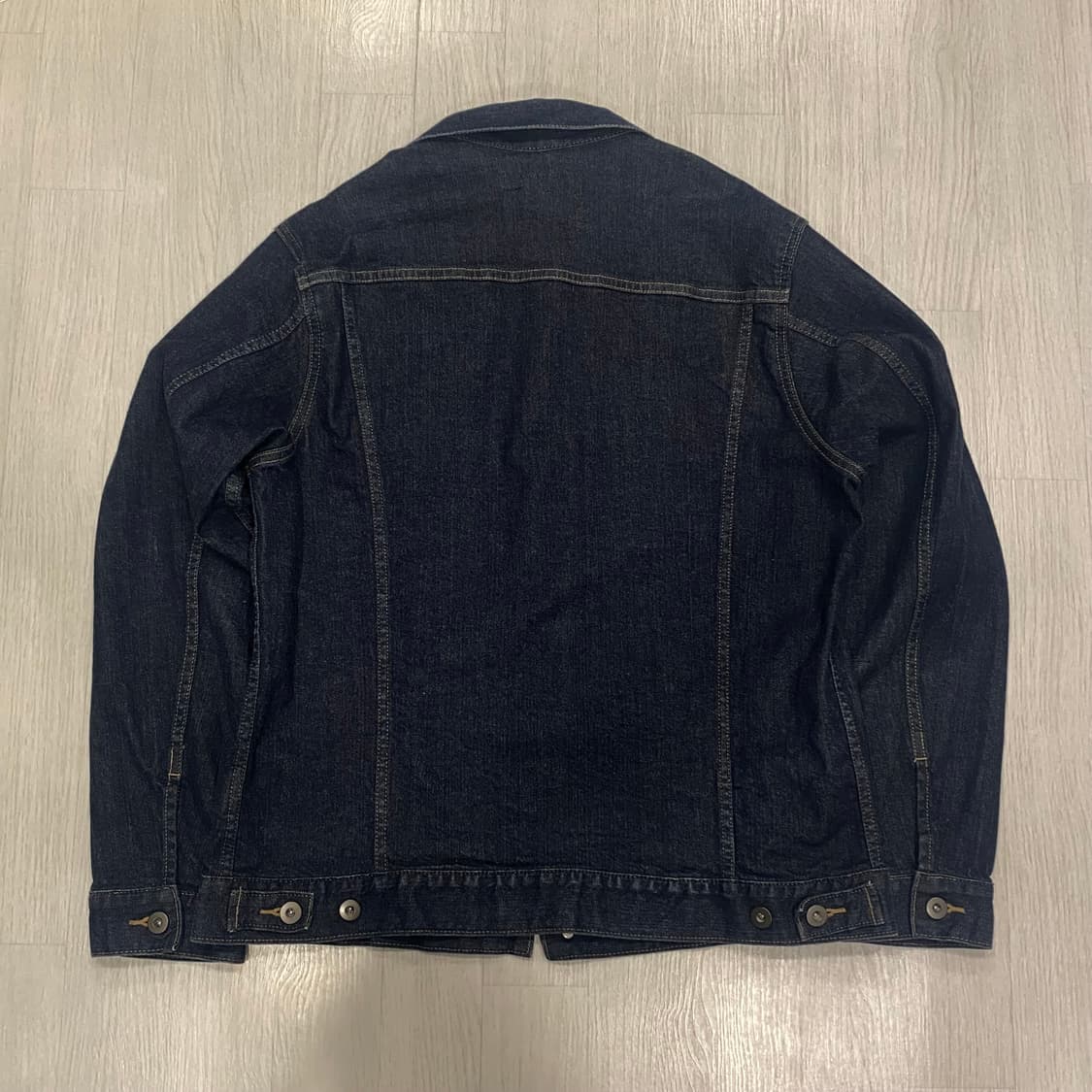 유니클로 데님 트러커 자켓 인디고 XL 상품이미지4
