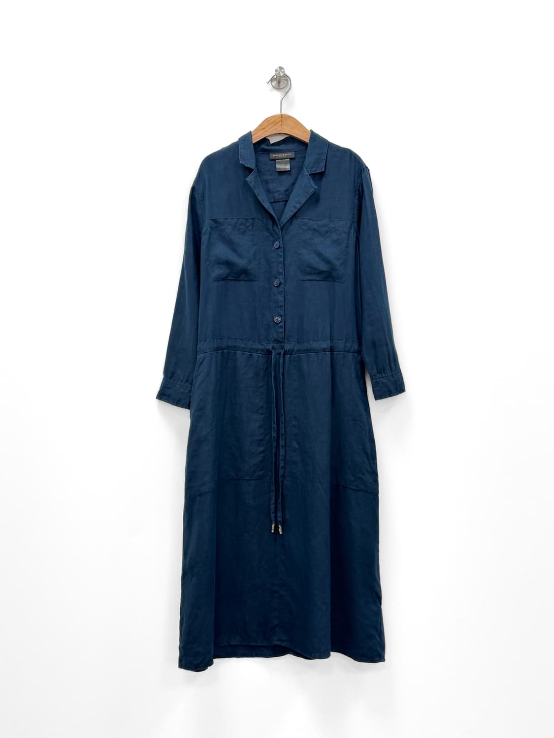 도나카란 뉴욕 네이비 스트링 셔츠 원피스 상품이미지2