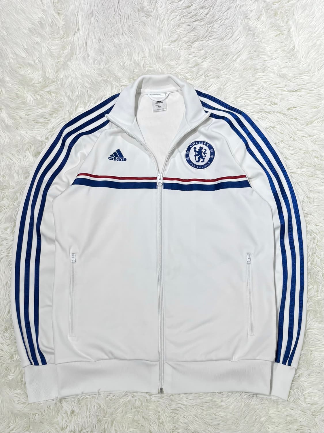 아디다스 스몰로고 첼시 화이트 트랙탑 상품이미지5