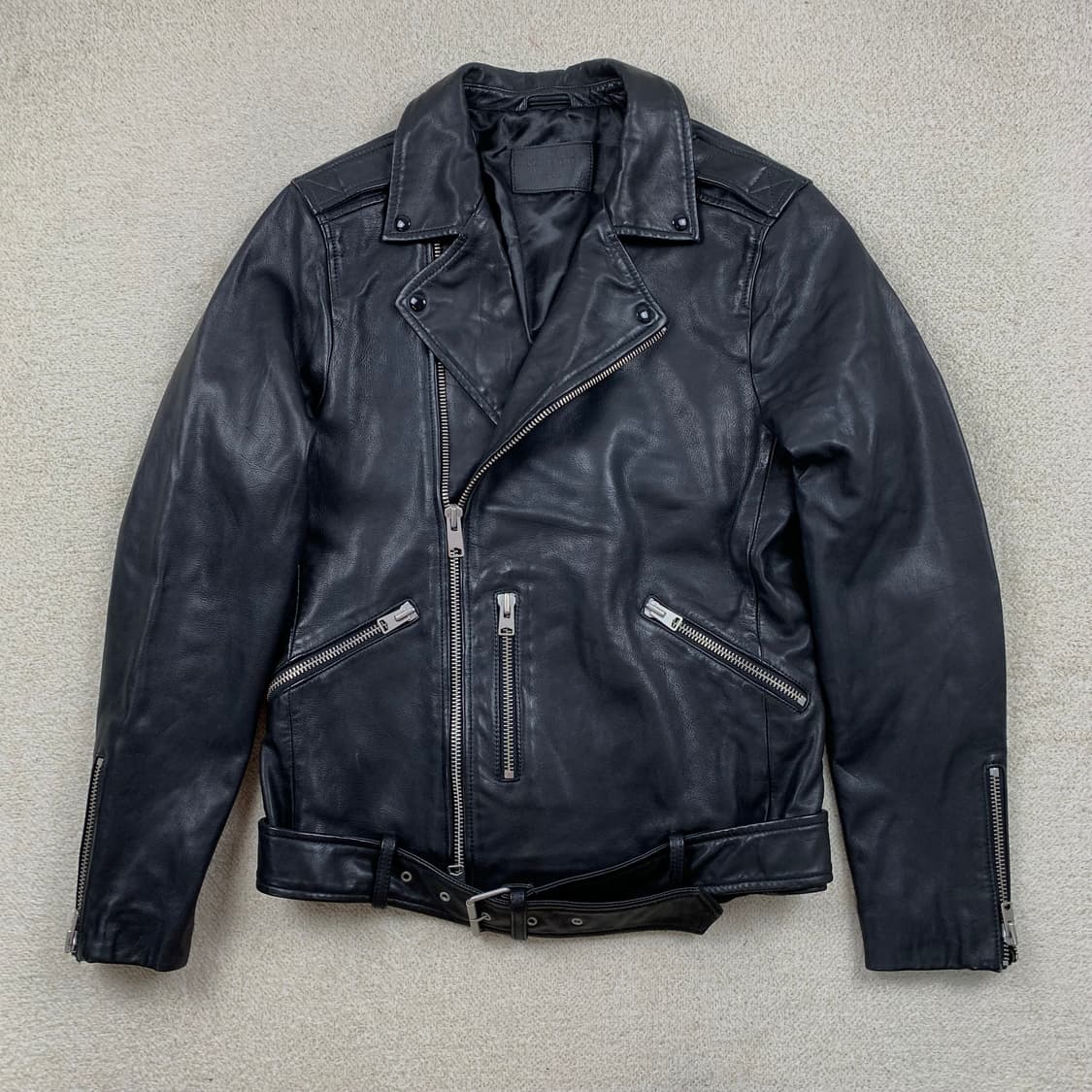 올세인츠 KAHO BIKER 양가죽 라이더 자켓  상품이미지1