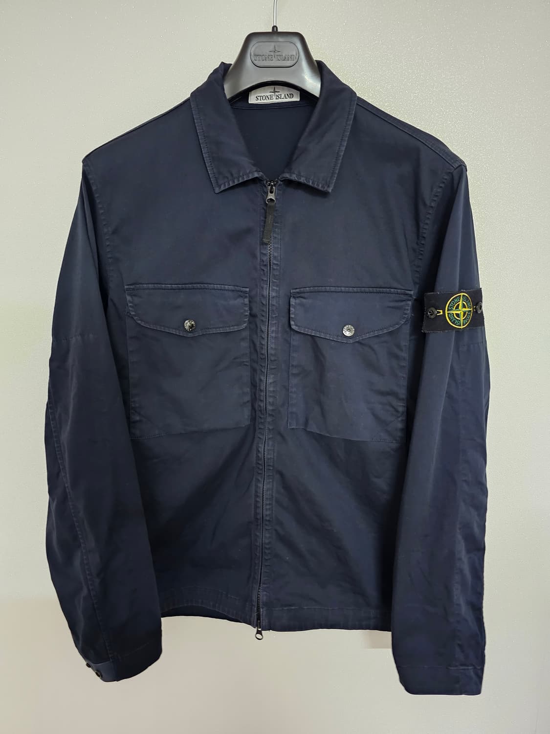 스톤아일랜드 스트레치 코튼 오버셔츠 24SS 상품이미지1